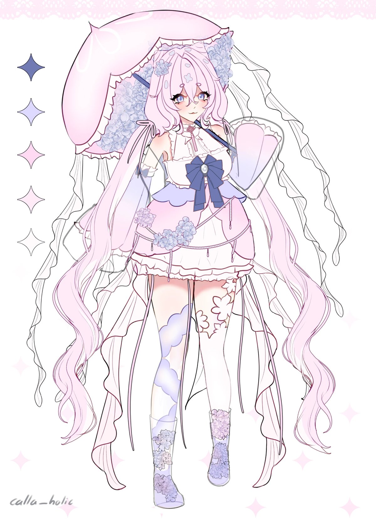 Sketch Adoptable ✦ Jellyfish hydrangea