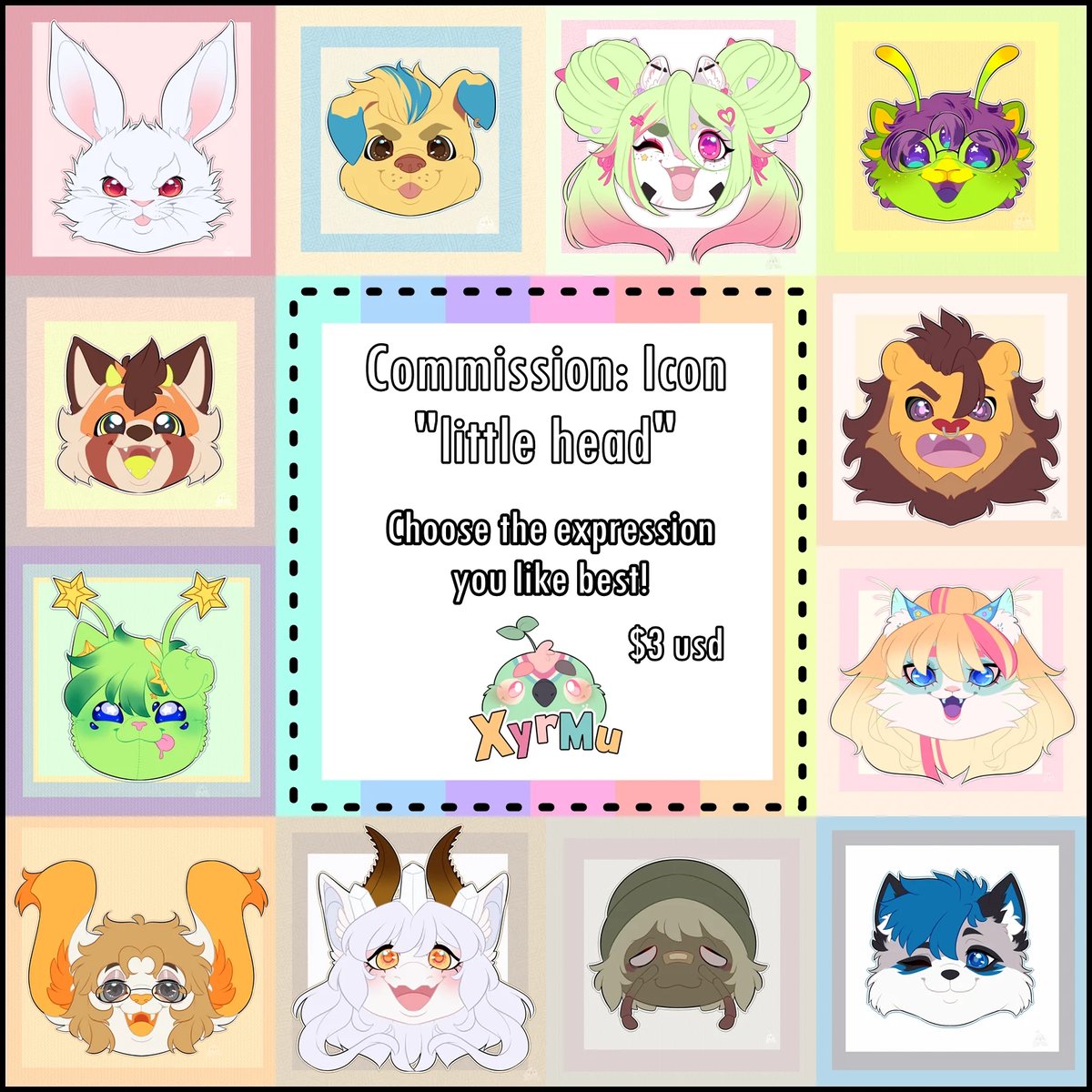 Comm: Icon little head "Open"