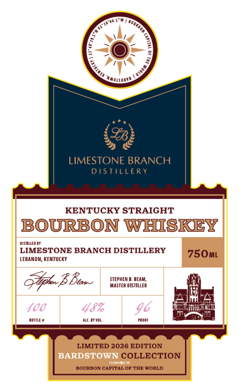 Label for Limestone Branch Distillery Bardstown Collection Bourbon