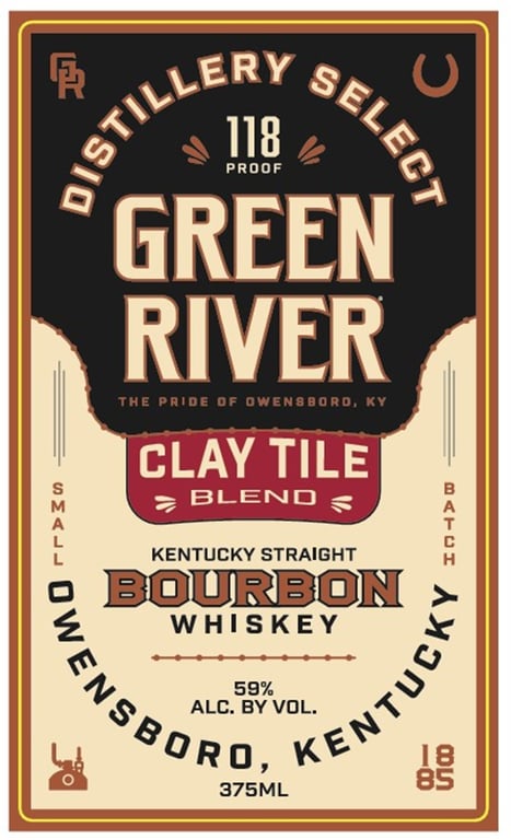 Label for Green River Clay Tile Blend Bourbon