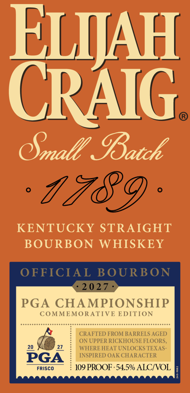 Label for Elijah Craig 2027 Pga Championship Commemorative Edition