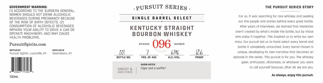 Label for Pursuit Series Episode 096