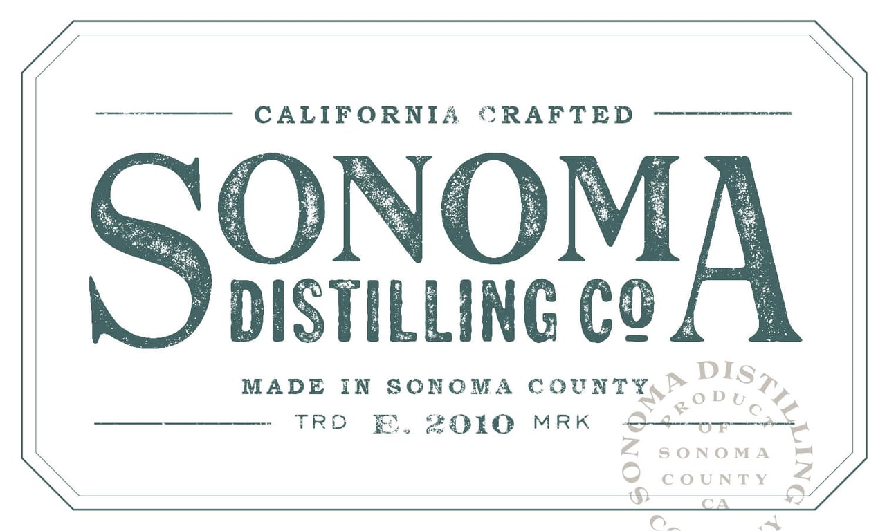 Label for Sonoma Distilling Company Rye