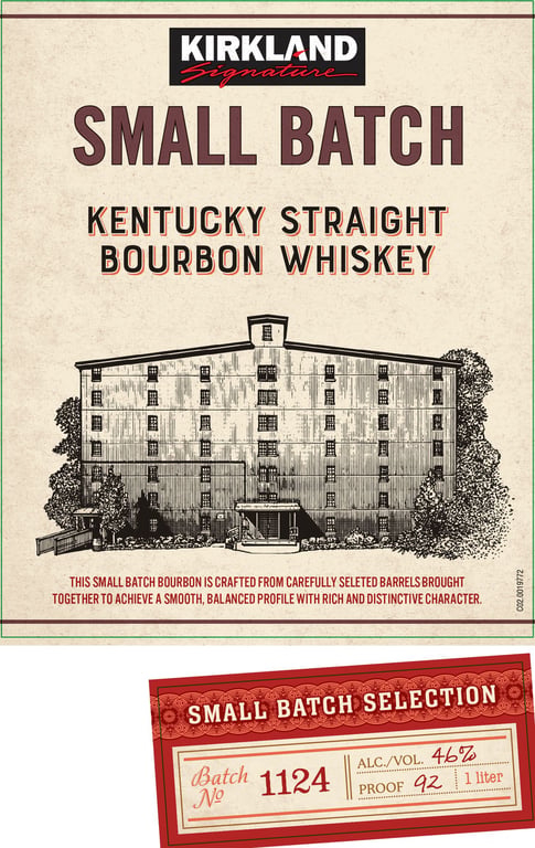 Label for Kirkland Signature Small Batch