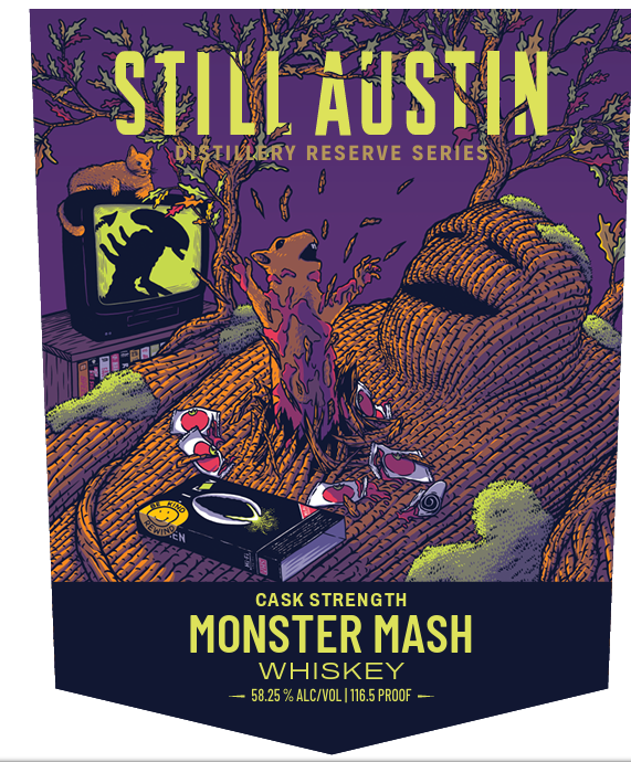 Label for Still Austin Whiskey Distillery Reserve Series