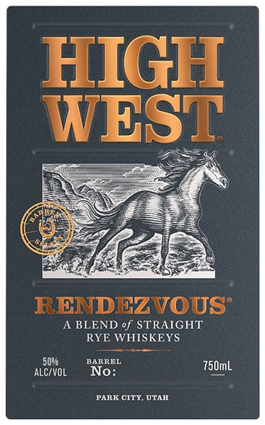 Label for High West Rendezvous Barrel Select