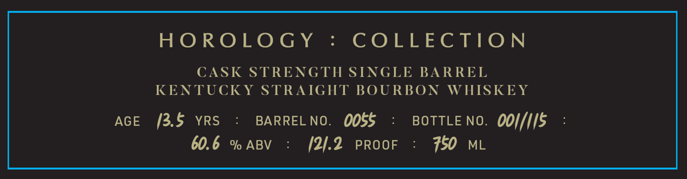 Label for Frank August Horology : Collection Bourbon