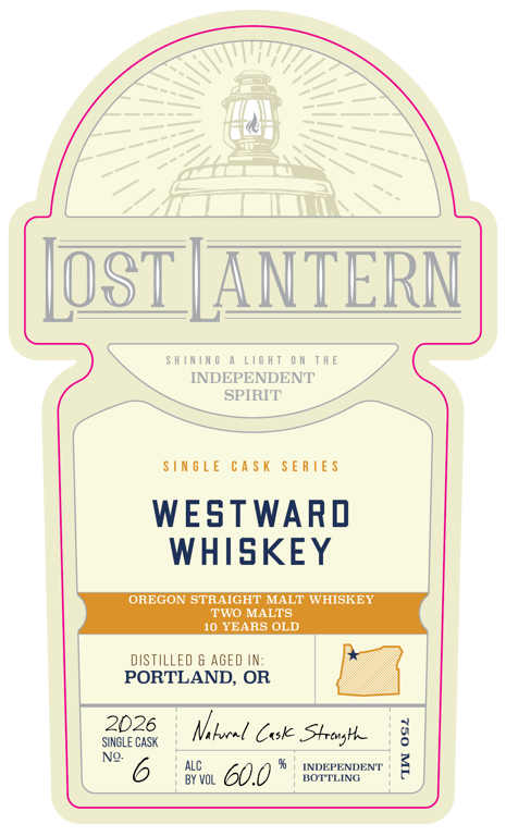 Label for Lost Lantern Two Malts 10 Year