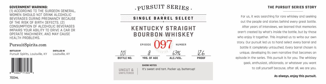 Label for Pursuit Series Episode 097