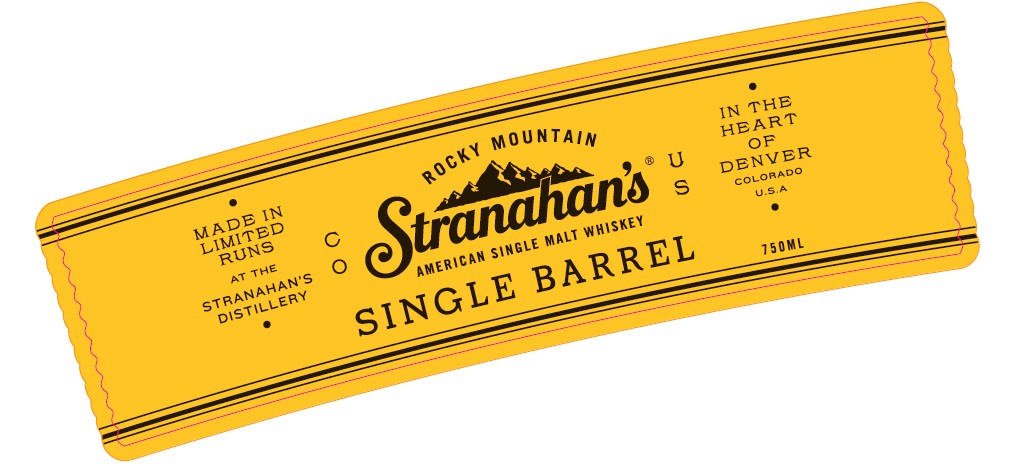 Label for Stranahan's Single Barrel American Single Malt