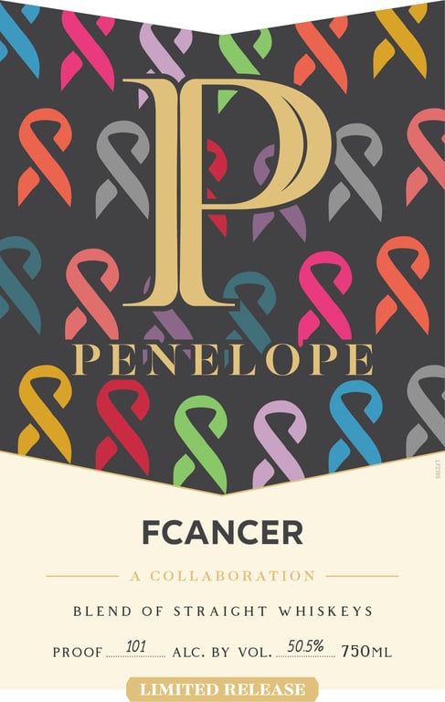 Label for Penelope Fcancer Blended Whiskey