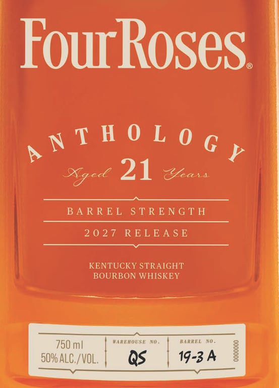 Label for Four Roses Anthology