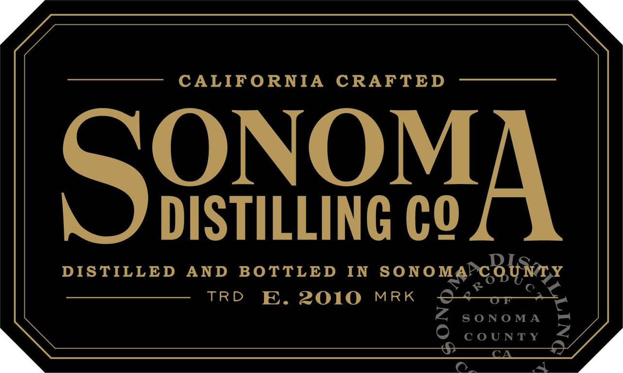 Label for Sonoma Distilling Company Rye