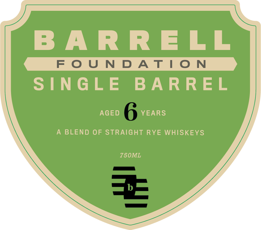 Label for Barrell Blended Rye
