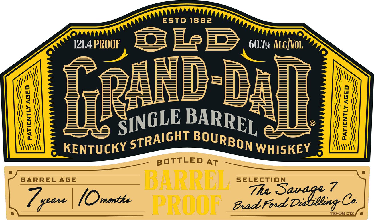 Label for Old Grand-Dad Single Barrel Select Bourbon