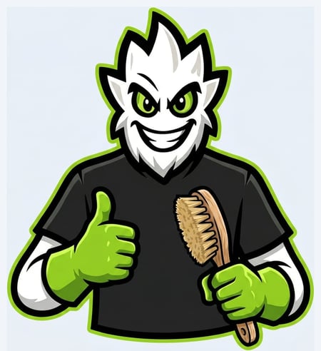 Andrew's Pro Clean mascot