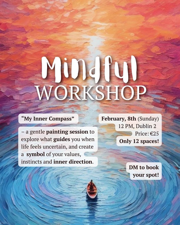 Watercolor brushes and palette on a calm studio table.