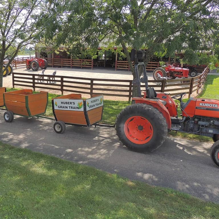 The pumpkin patch at Huber's Orchard & Winery