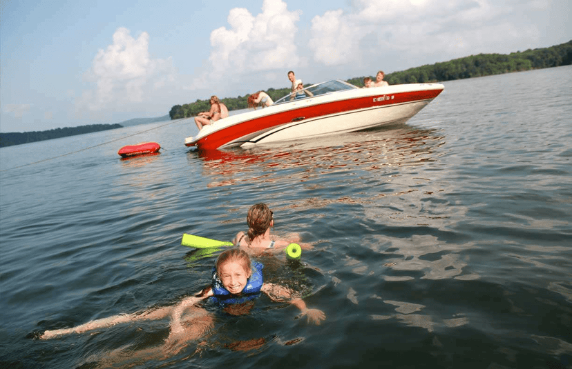 Kayaking on Patoka Lake in southern Indiana