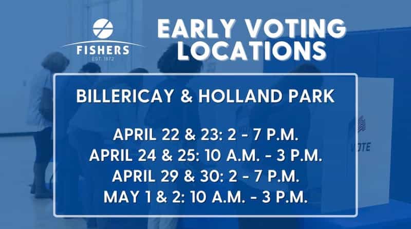 ⛵ Where You Can Vote Early cover, Get Fishers