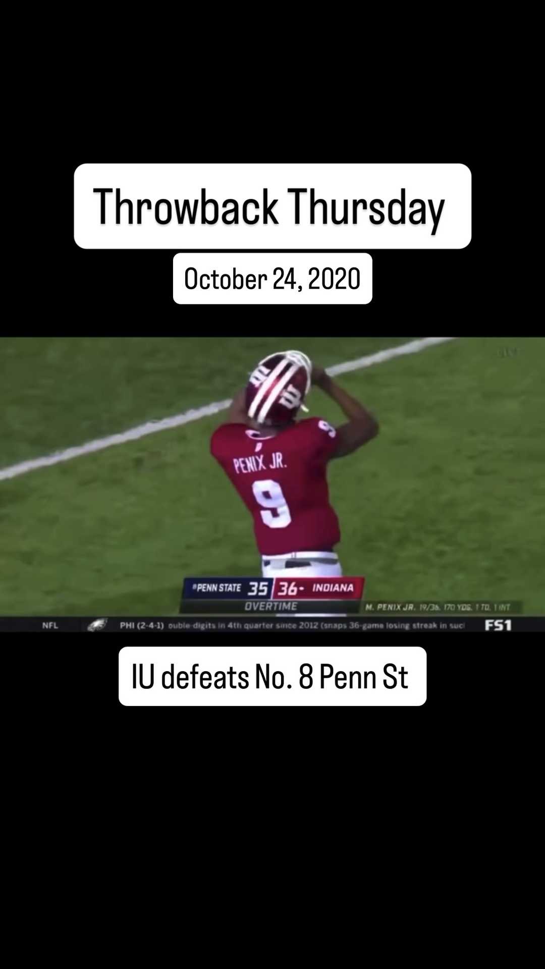 Something about these Hoosiers and classic games against Penn State 🤷‍♂️