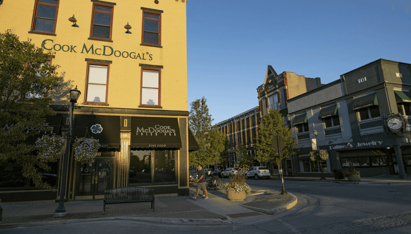 Downtown Kokomo, Indiana, the City of Firsts