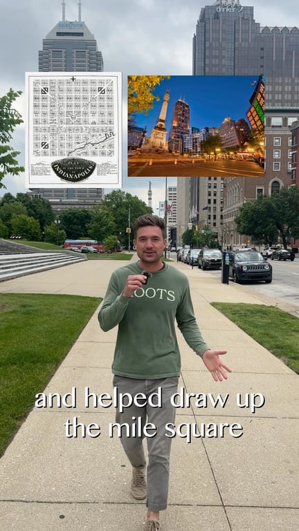 Do most Hoosiers know this? The same man who helped design Washington DC laid the…