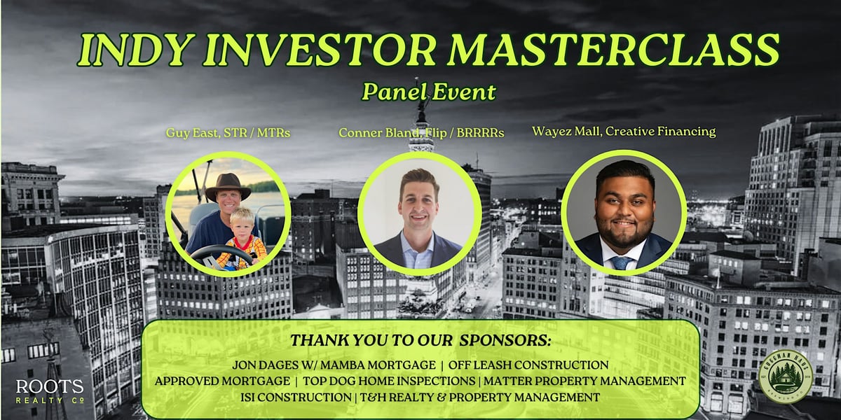 Spring Indy Investor Masterclass | Panel Event event flyer