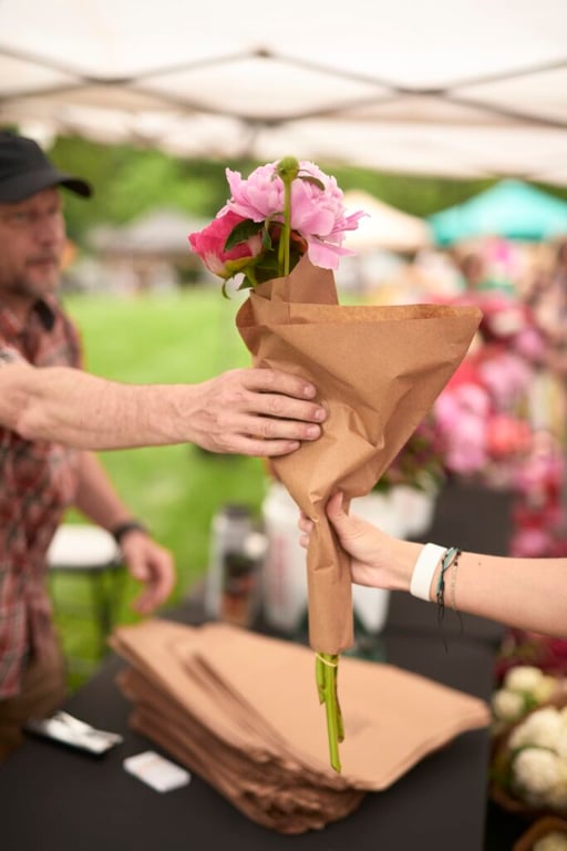 Peony Flowers at the Indiana Peony Festival