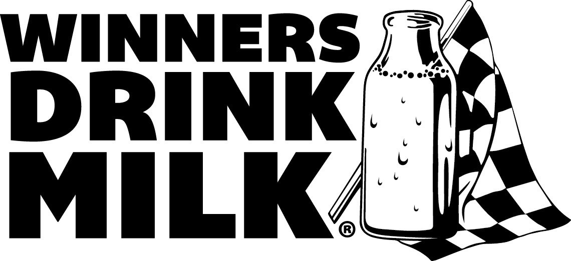 An image of Indy 500 winners drinking milk