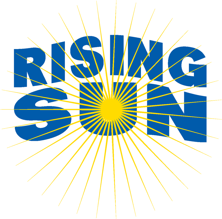 Rising Sun Shiners logo with a bright sun