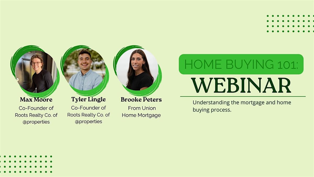 Home Buying 101 Webinar event flyer