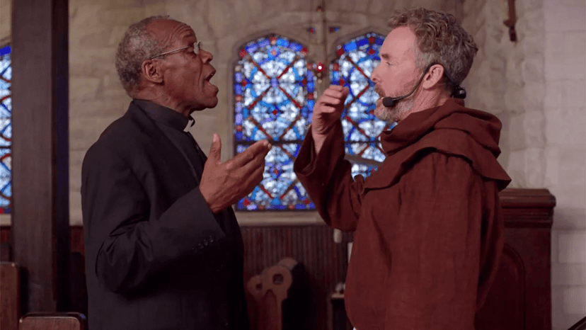 A still from the 2017 film The Good Catholic