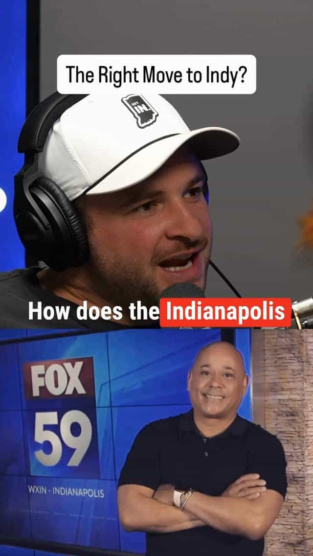 How did the on-air legend @shermanburdette end up moving back to Indy?