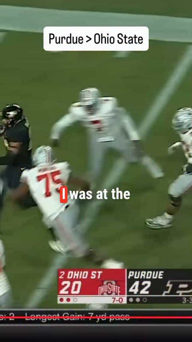 One of the most legendary @boilerfootball games of all time!