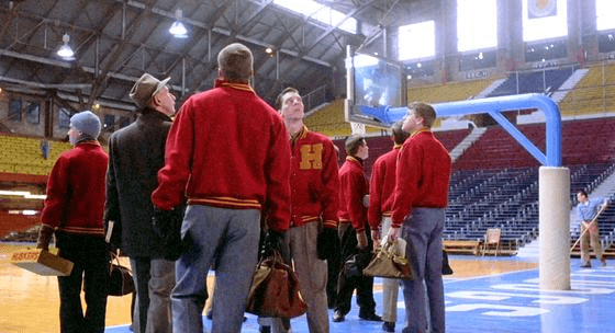 A still from the 1986 basketball film Hoosiers