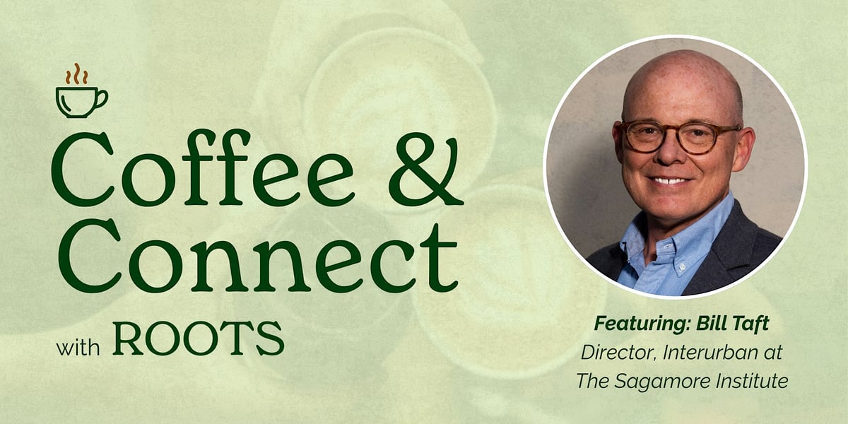 October Coffee & Connect with Roots event flyer