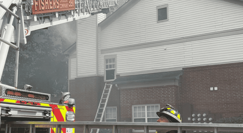 Swift Fishers storms cause a downtown blaze