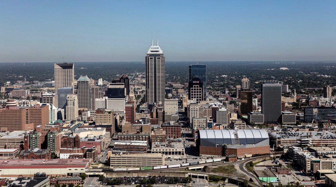 Downtown Indianapolis skyline