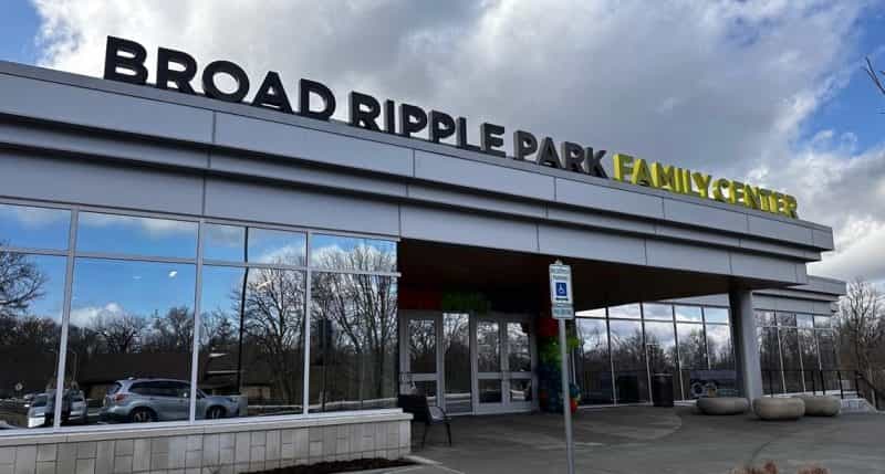 Broad Ripple Park Family Center entrance in Indianapolis