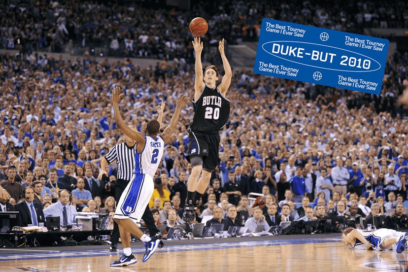 Gordon Hayward playing basketball for Butler University