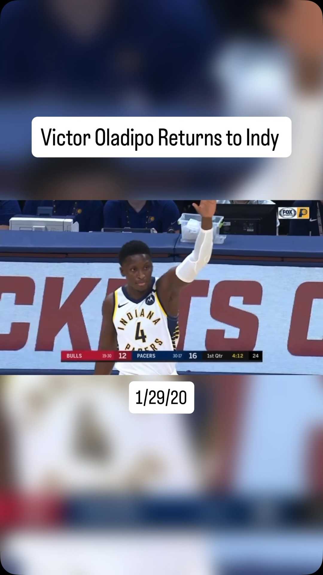With @tyresehaliburton returning from injury tonight, and the @pacers starting the new season tonight, we look back to the last Pacers star to return from injury @victoroladipo !