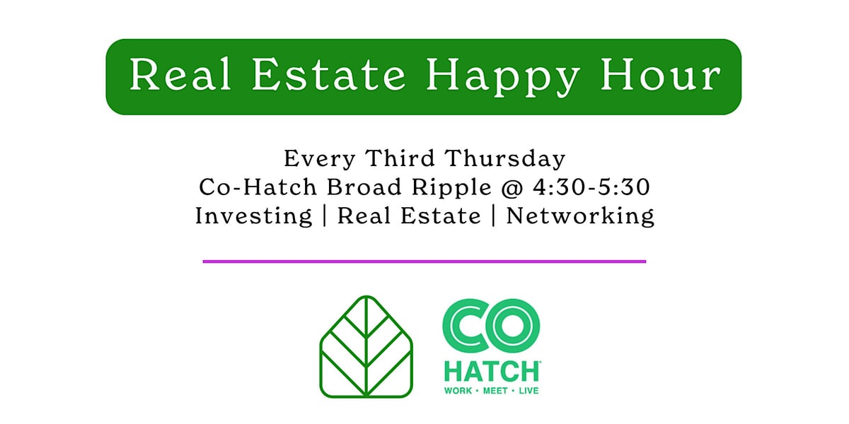 Real Estate Happy Hour event flyer