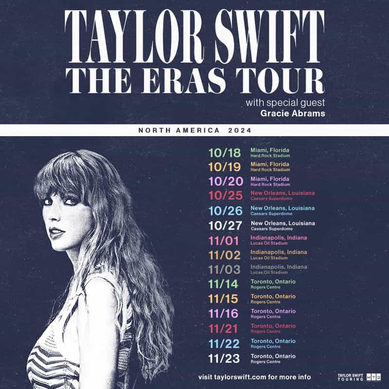 3 Taylor Swift shows in Indianapolis