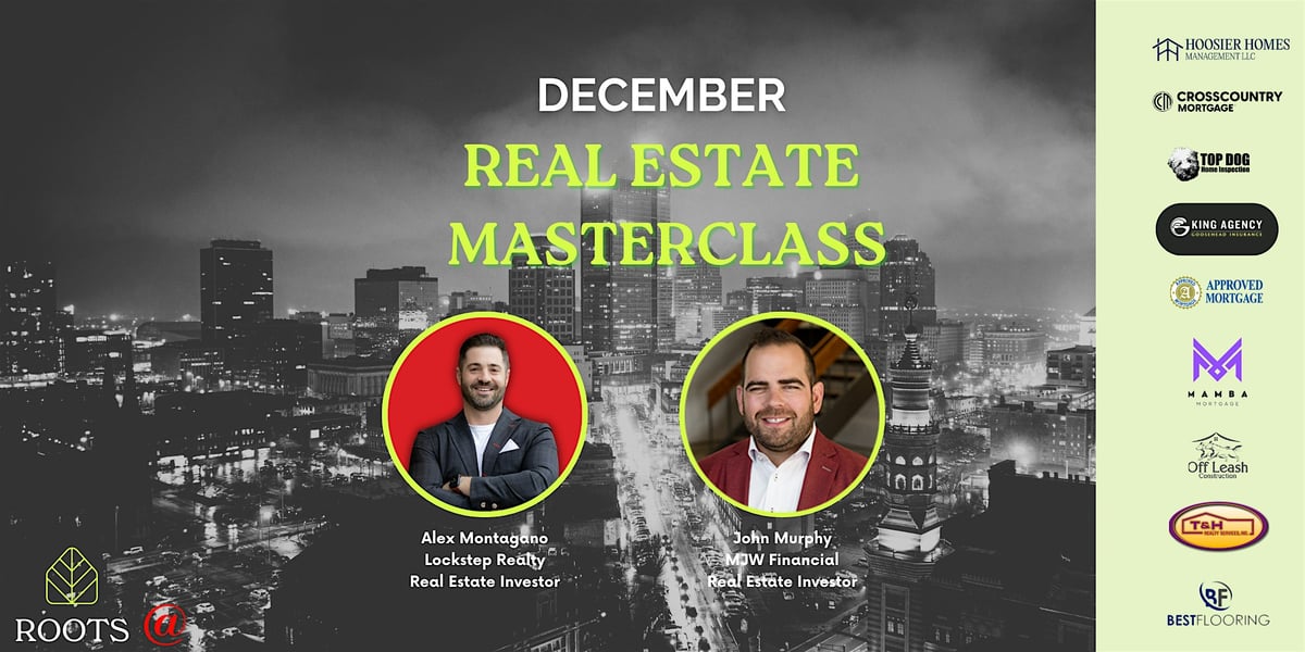 December Real Estate Masterclass event flyer
