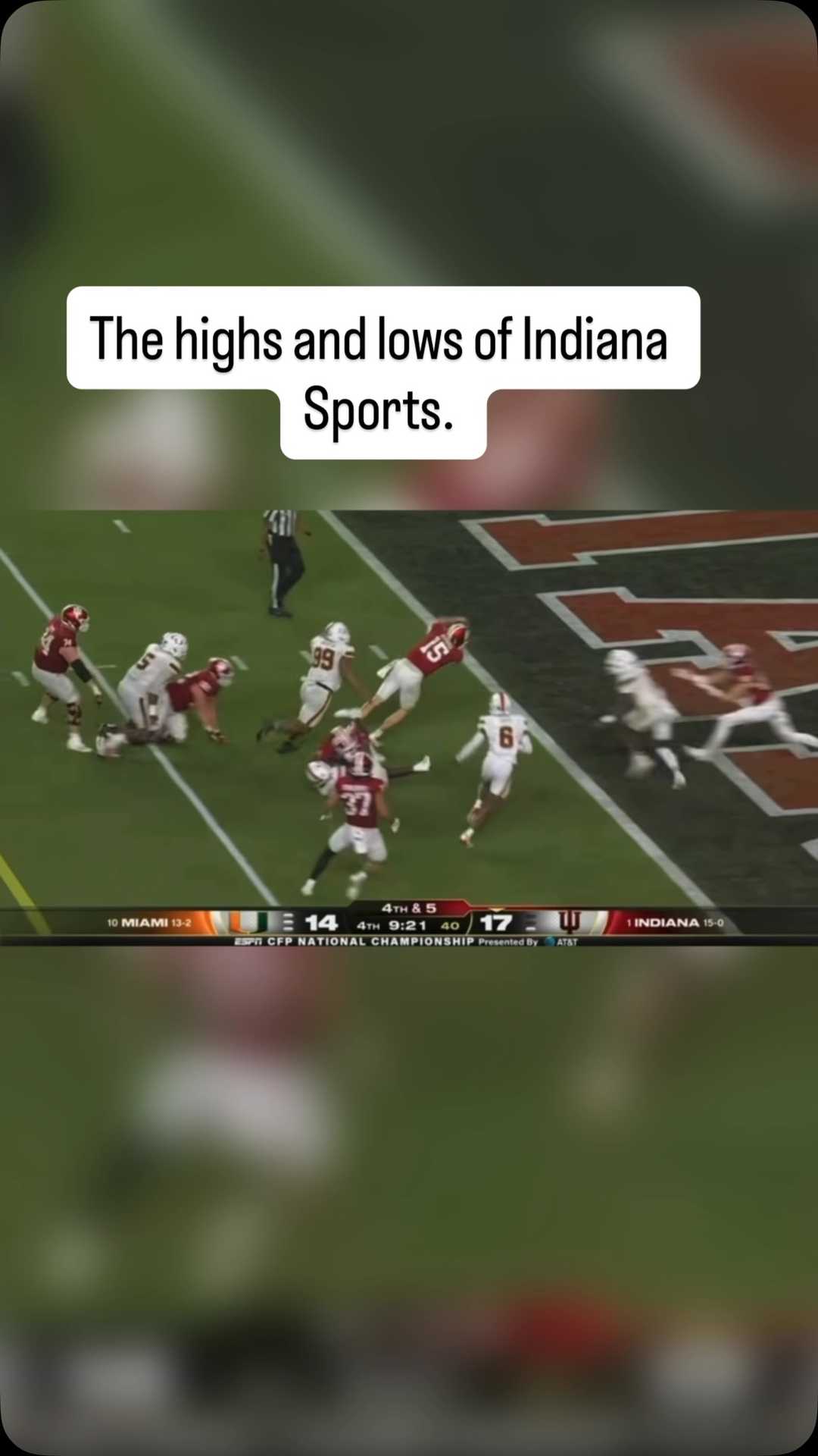 What a turn of events sports can have.
