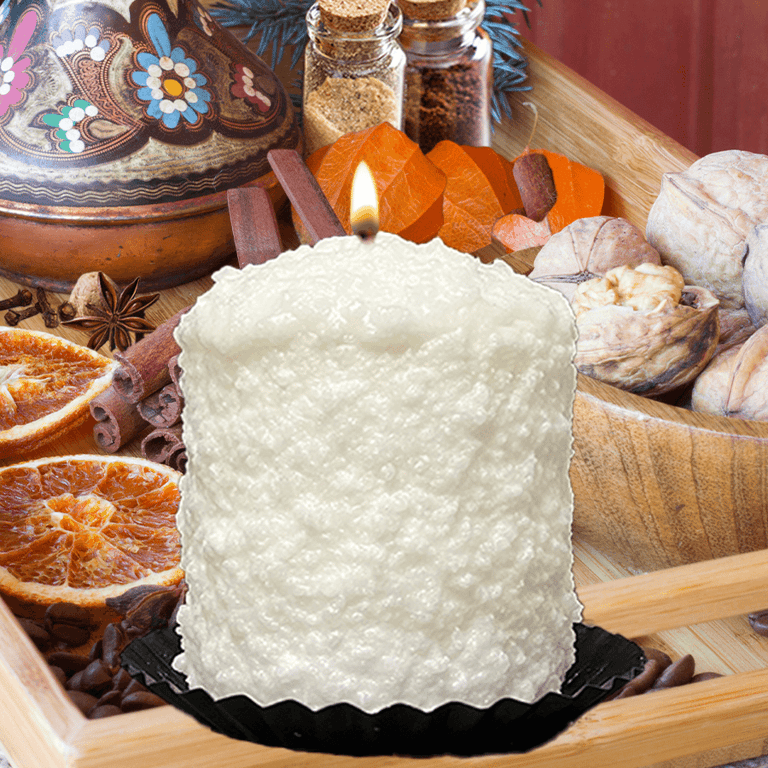 Hand-dipped layered candles being made at Warm Glow Candle Company