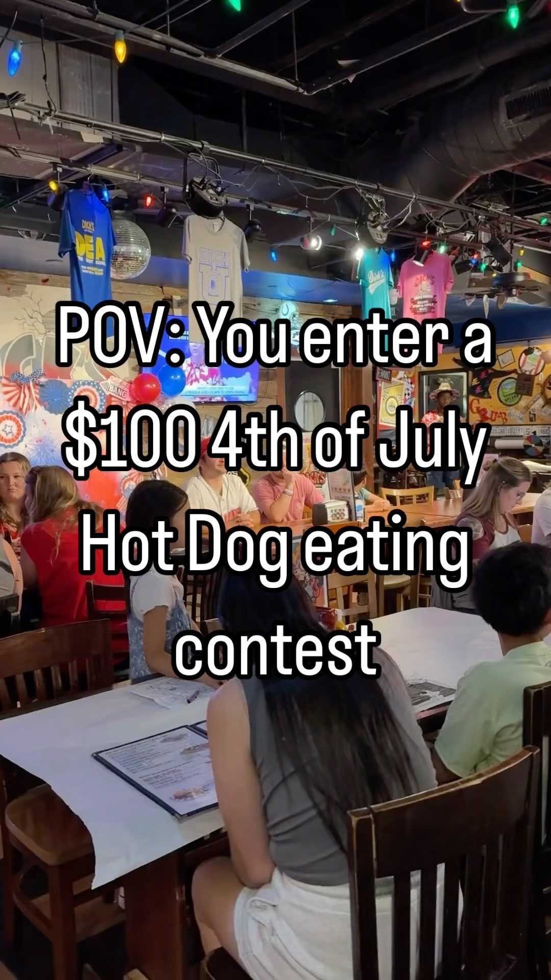 I accidentally found myself in a 4th of July hot dog eating contest.
