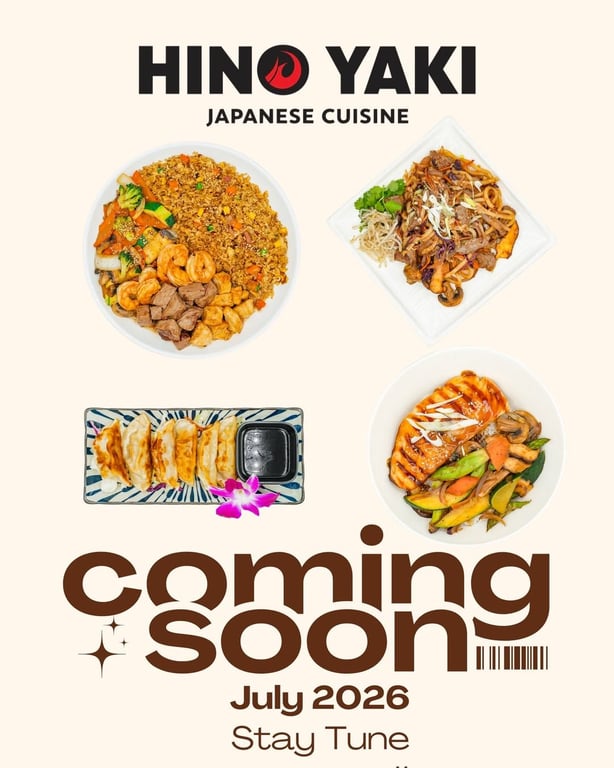 Mochinut Fishers will be closing its doors on July 5 but will come back with the opening of Hino Yaki, a Japanese and hibachi restaurant.