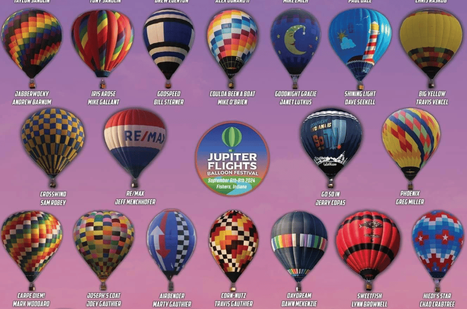 ½ of the balloons participating this weekend!